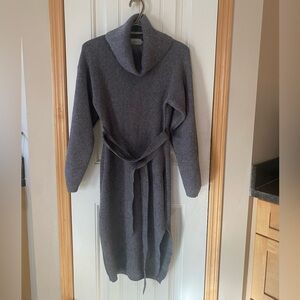 Dreamers Charcoal Cowl Neck Sweater Dress